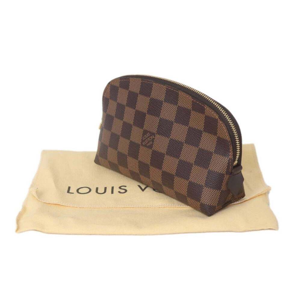 LOUIS VUITTON Authentic Brown Damier Pochette Pouch - Picture 9 of 9